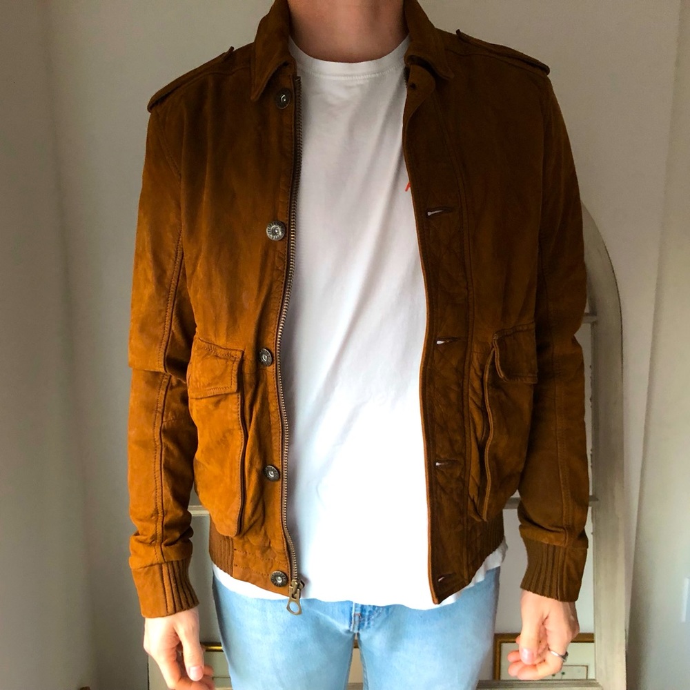 Timberland vintage leather jacket